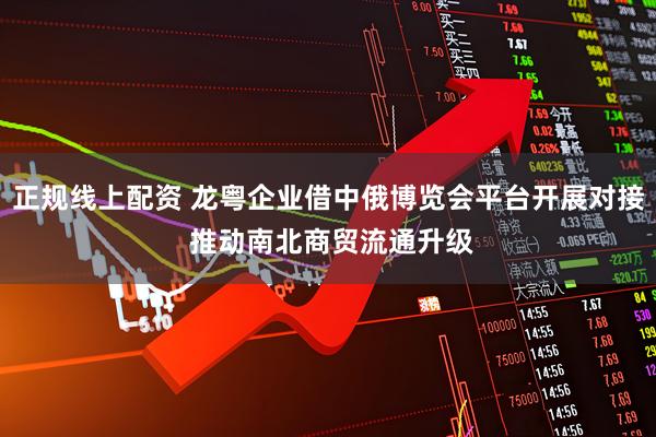 正规线上配资 龙粤企业借中俄博览会平台开展对接 推动南北商贸流通升级
